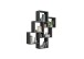 Wandregal >LAURIO 2< in Matera - 81,2x94,3x15,7cm (BxHxT)