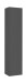 Anbauschrank >Benevent< in Anthrazit matt - 40x180x30cm (BxHxT)