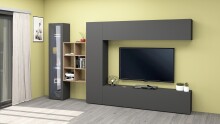 Hängeregal >Benevent< in Wotan Eiche Dekor - 60x90x25cm (BxHxT)