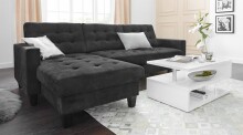 Couchtisch >Altamura< in Weiß Hochglanz - 90x41,5x55cm (BxHxT)