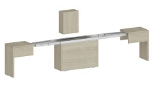 Essbank >Pachino< in Ulme - 66/290x45x25cm (BxHxT)