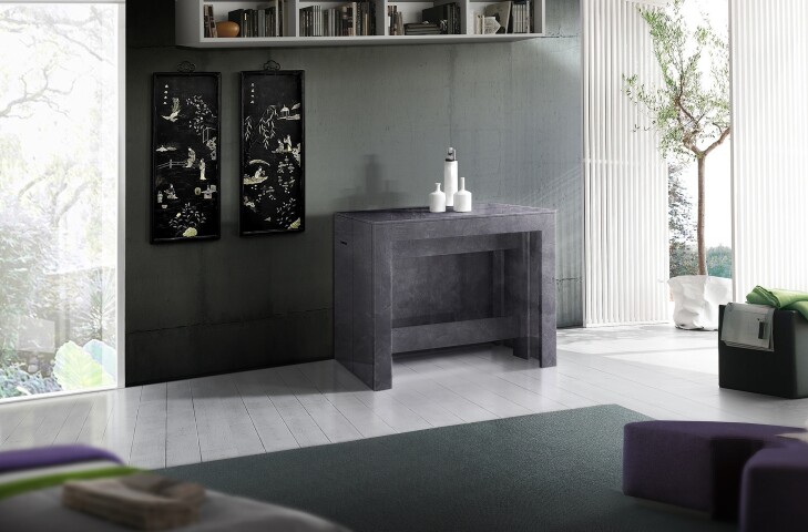 Essbank >Pachino< (2er-Set) in Schiefer - 66/290x45x25cm (BxHxT)