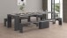 Essbank >Pachino< (2er-Set) in Schiefer - 66/290x45x25cm (BxHxT)