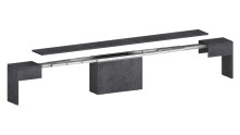 Essbank >Pachino< in Schiefer - 66/290x45x25cm (BxHxT)