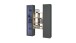 Wohnwand >Benevent< (3-teilig) in Anthrazit matt - 140x180x30 (BxHxT)