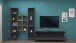 Wohnwand >Benevent< (4-teilig) in Anthrazit matt - 320x180x30 (BxHxT)