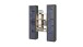 Wohnwand >Benevent< (3-teilig) in Anthrazit matt - 140x180x30 (BxHxT)