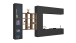 Wohnwand >Benevent< (5-teilig) in Anthrazit matt - 350x180x30 (BxHxT)