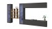 Wohnwand >Benevent< (5-teilig) in Anthrazit matt - 350x180x30 (BxHxT)