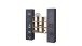 Wohnwand >Benevent< (3-teilig) in Anthrazit matt - 170x180x30 (BxHxT)