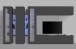 Wohnwand >Benevent< (7-teilig) in Anthrazit matt - 340x180x30 (BxHxT)