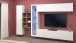 Wohnwand >Benevent< (5-teilig) in Weiß Hochglanz  - 320x180x30 (BxHxT)