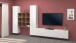Wohnwand >Benevent< (4-teilig) in Weiß Hochglanz - 350x180x30 (BxHxT)