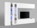 Wohnwand >Benevent< (5-teilig) in Weiß Hochglanz - 280x180x30 (BxHxT)