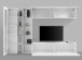 Wohnwand >Benevent< (5-teilig) in Weiß Hochglanz - 280x180x30 (BxHxT)