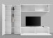 Wohnwand >Benevent< (5-teilig) in Weiß Hochglanz - 280x180x30 (BxHxT)