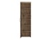 Garderobenschrank >GRANO< 4 Böden, 1 Stange, Viking Eiche Dekor / Kosmos Grau - 58x195x38 (BxHxT