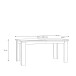 Kulissentisch >ILOPPA< ausziehbar 206,6, Schnee/ Nelson Eiche Dekor - 160/206,6x75x90cm BxHxT