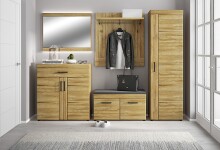 Garderoben-Set >Cortina< (2-teilig) Grandson Eiche - 93x195x38 (BxHxT)