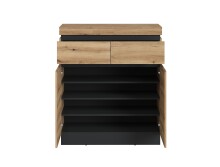Garderoben-Set >Corte< (4-teilig) Evoke Eiche Dekor - 205x201x45 BxHxT