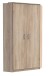 Eckkleiderschrank >Click< in Eiche Sägerau Dekor - 95x198x95 (BxHxT)