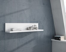 Wandboard >SNOW< in weiß - 110x22,1x24,3cm...