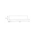 Wandboard >SNOW< in weiß - 110x22,1x24,3cm (BxHxT)
