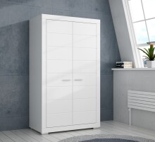 Kleiderschrank >SNOW< 2 Türen, 1 Stange, 1...