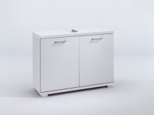 Waschbeckenunterschrank >NEBRASKA< in Weiß 80 x 59 x 31,5 cm (BxHxT)