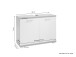 Waschbeckenunterschrank >NEBRASKA< in Anthrazit/Weiß 80 x 59 x 31,5 cm (BxHxT)