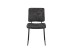 Kufenstuhl >LIAM< 4er Set in Anthrazit aus Vintage Samtstoff 45x83x61 cm (BxHxT)
