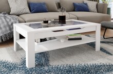 Couchtisch >RALPH< in Weiß 110 x 43 x 67 cm...
