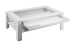 Couchtisch >RALPH< in Weiß 110 x 43 x 67 cm (BxHxT)