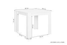 Tisch >NEPAL< in Beton-Optik 80 x 75 x 80 cm (BxHxT)