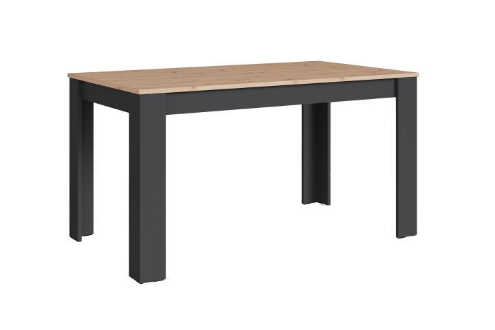 Tisch >NORI< in Anthrazit/Eiche-Optik 120 x 75 x 80 cm (BxHxT)