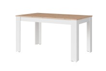 Tisch >NORI< in Weiß/Eiche-Optik 120 x 75 x 80 cm (BxHxT)