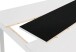Tisch >NORI< in Weiß, Einlage Schwarz/Weiß 140 x 75 x 80 cm (BxHxT)