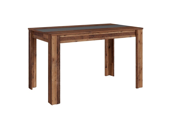 Tisch >NORI< in Old-Wood-Optik/Anthrazit 140 x 75 x 80 cm (BxHxT)