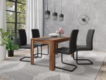 Tisch >NORI< in Old-Wood-Optik/Anthrazit 140 x 75 x...