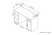 Schreibtisch >DIEGO< in Old-Wood-Optik/Anthrazit 120 x 88 x 55 cm (BxHxT)