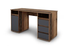 Schreibtisch >LOBO< in Old-Wood-Optik 138 x 75 x 55 cm (BxHxT)