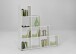 Raumteilerregal >MEGA 2< in weiß - 138,5x143,5x33cm (BxHxT)