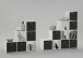 Raumteilerregal >MEGA 2< in weiß - 138,5x143,5x33cm (BxHxT)