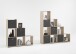 Raumteilerregal >MEGA 2< in Eiche Dekor - 138,5x143,5x33cm (BxHxT)