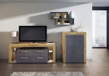 Wandregal >NORA< in Matera-Artisan Eiche -...