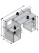 Schreibtisch >BOLTON< in weiß-Beton LA - 138,5x91,6x53,5cm (BxHxT)