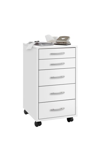 Container >FREDDY< in weiß - 33x63,5x38cm (BxHxT)