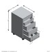 Container >FREDDY< in weiß - 33x63,5x38cm (BxHxT)