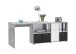 Schreibtisch >LEXO/LEX< in Beton LA - 135,7x74,2x135,7cm (BxHxT)