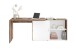 Schreibtisch >VALLEY< in Old Style dunkel-weiß Perl - 118x75x124,5cm (BxHxT)